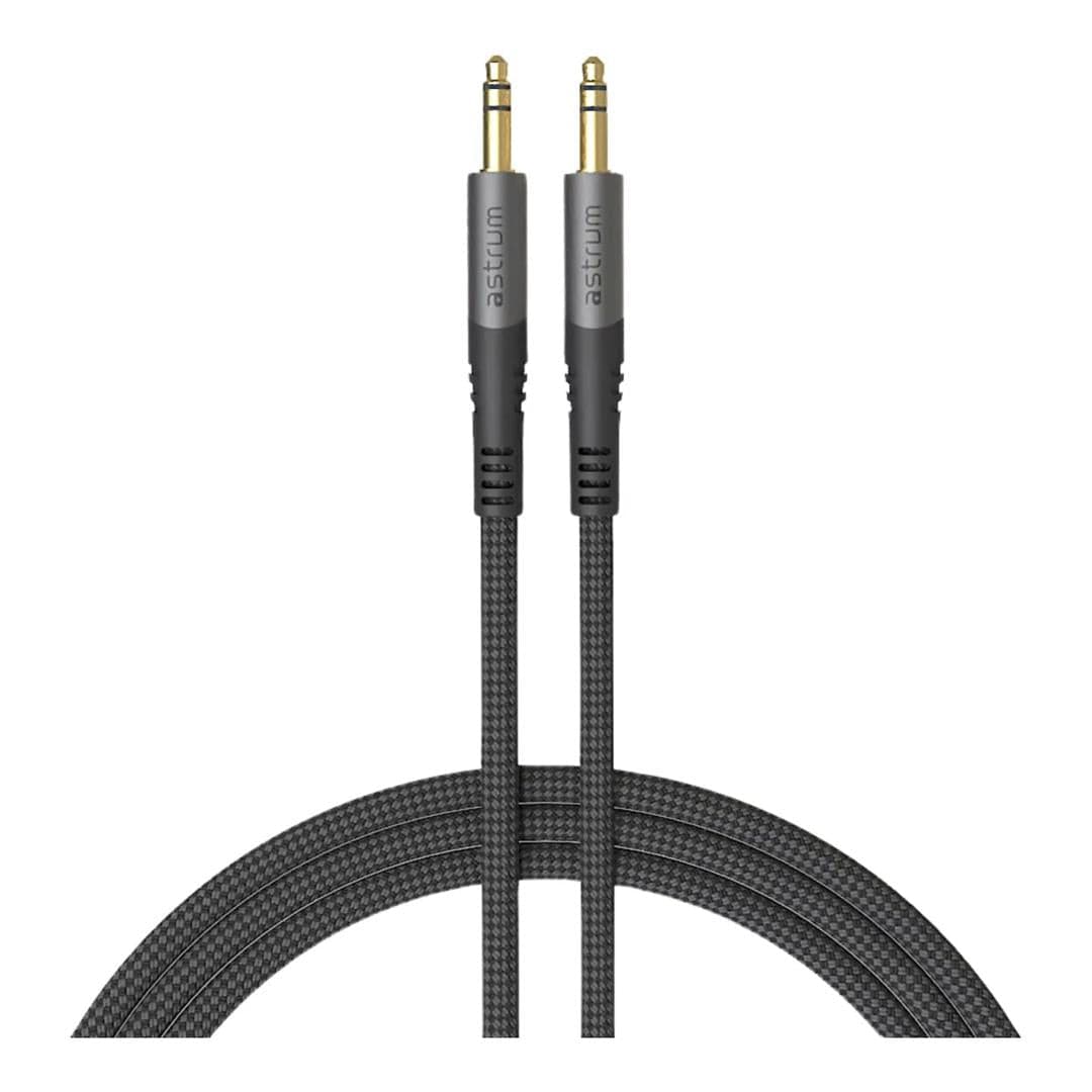 Astrum VMAM35 1.2m Braided Male to Male 3.5mm AUX Audio Cable AVMAM3512G