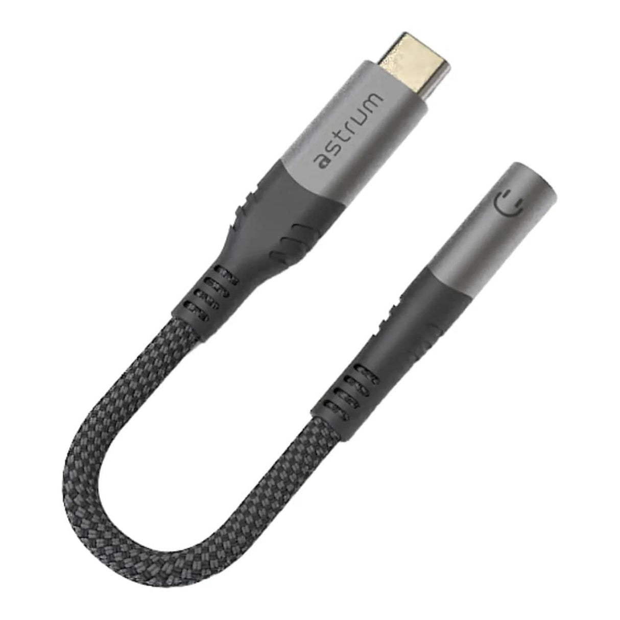 Astrum VMCA50 10cm Braided USB-C Male to 3.5mm AUX Female Adapter AVMCA50B