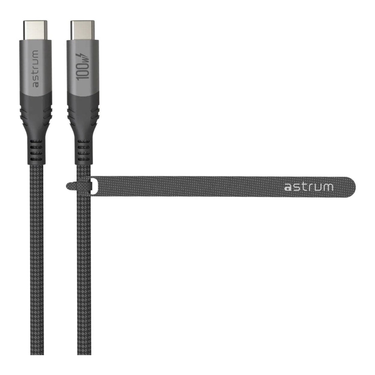 Astrum VMCC100 1.2m Braided 100W USB-C Male to Male Cable AVMCC10012D