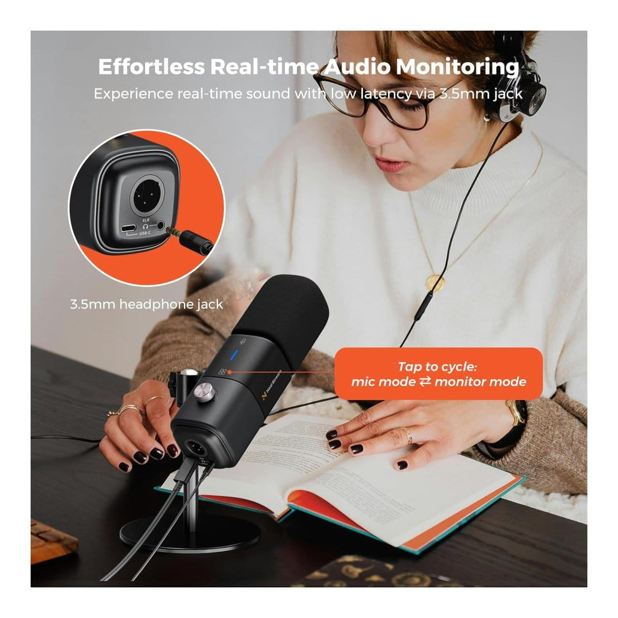 NearStream AM15X Streaming AI Noise-Canceling Dynamic Microphone