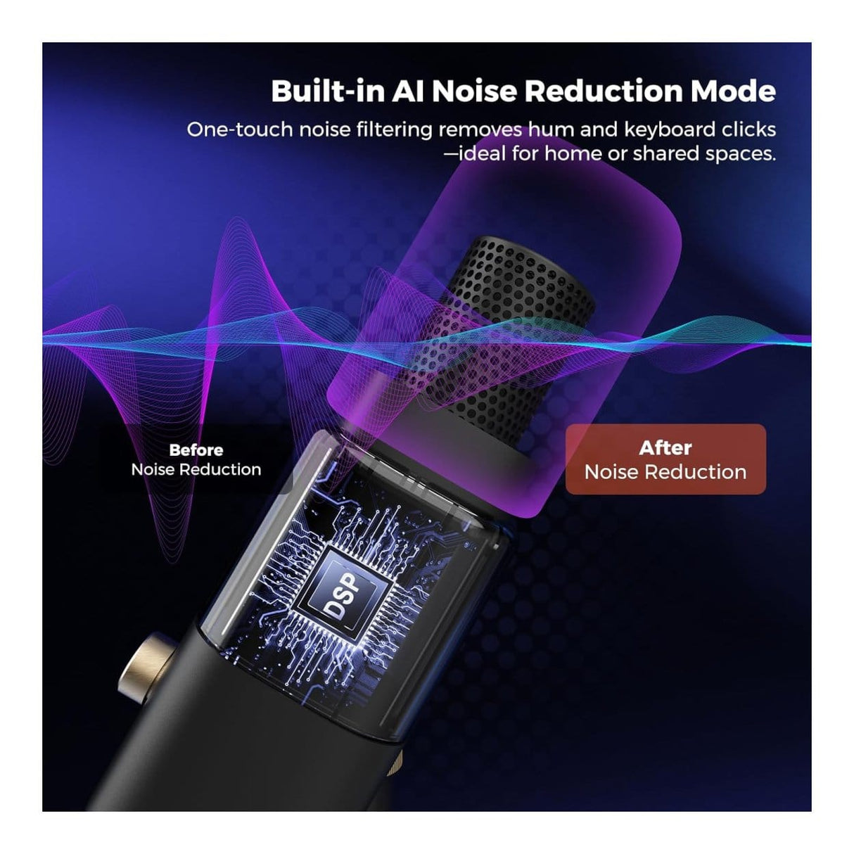 NearStream AM15X Streaming AI Noise-Canceling Dynamic Microphone