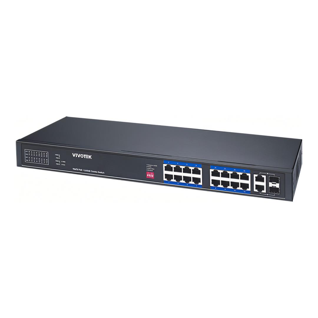 Vivotek 16-port 100Mb PoE+ Unmanaged Network Switch AW-FGT-180P-250