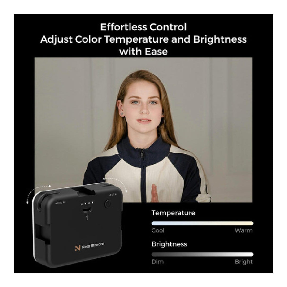 NearStream SL10B Bi-Colour LED Video Light Panel