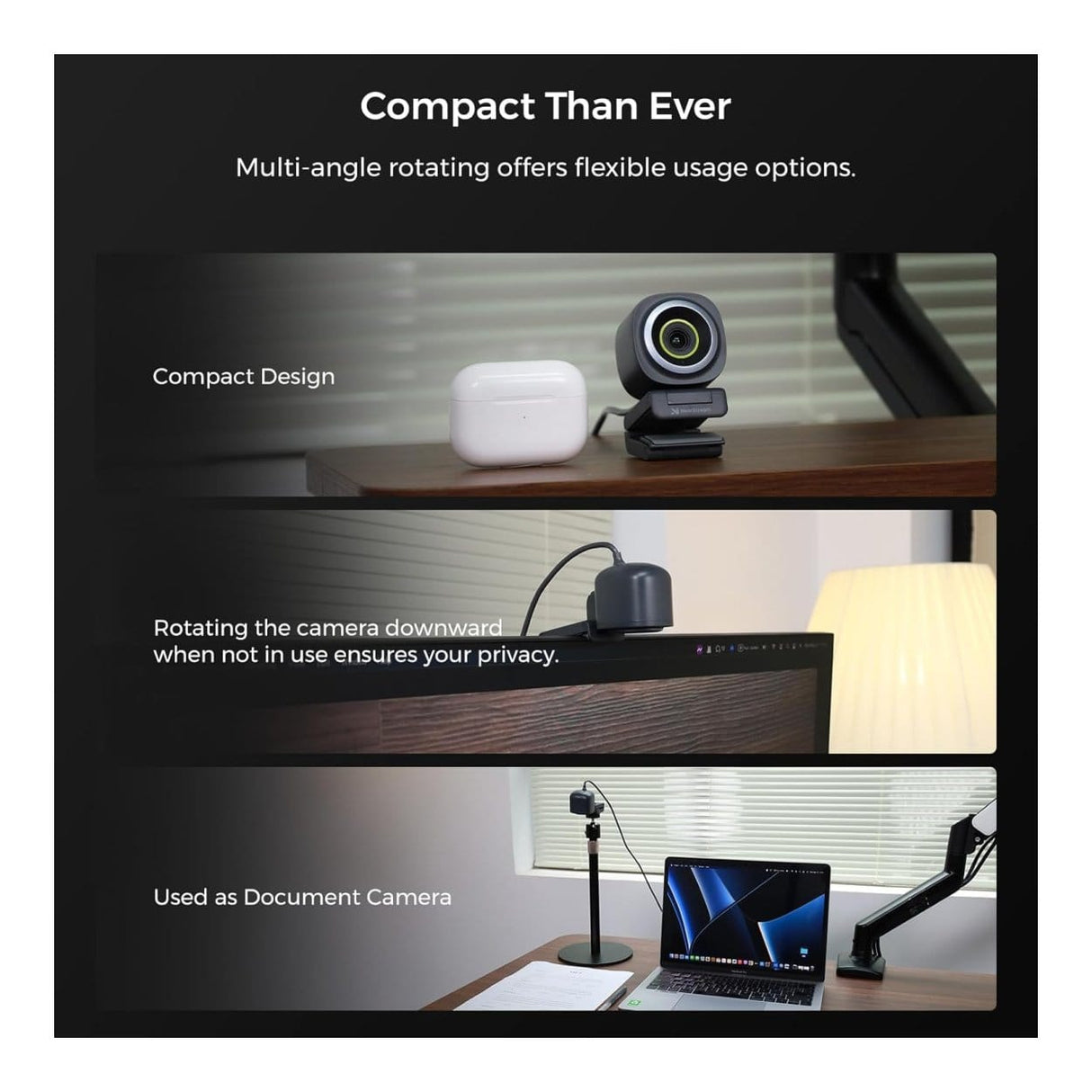 NearStream V08AF 4K 8MP AI Noise-Canceling Webcam