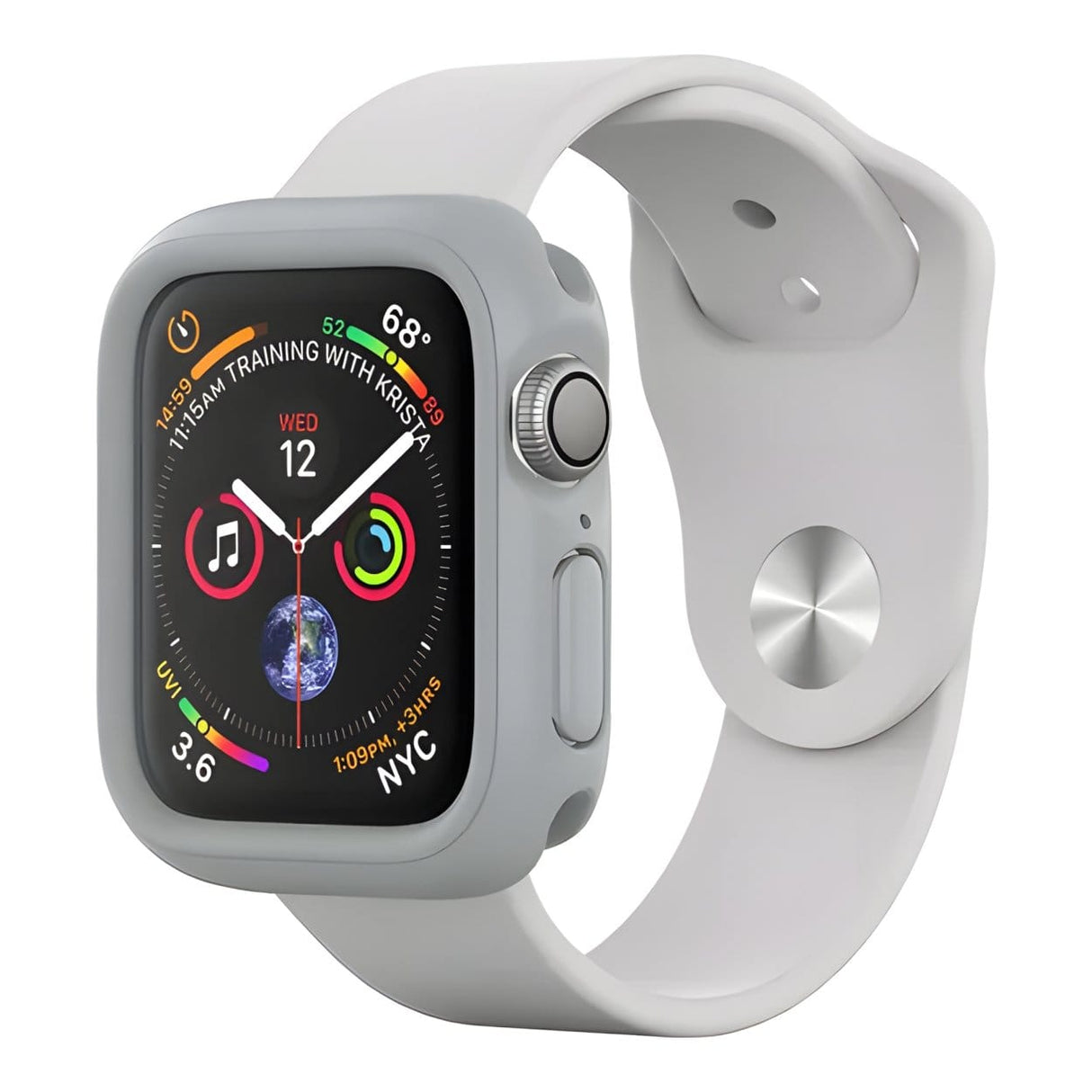RhinoShield CrashGuard NX for 44mm Apple Watch - Platinum Gray AWC01129C0