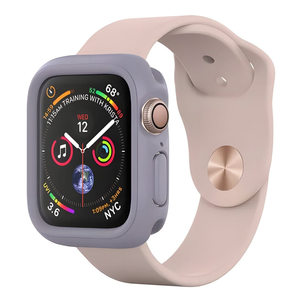 RhinoShield CrashGuard NX for 44mm Apple Watch - Lavender AWC01129C1