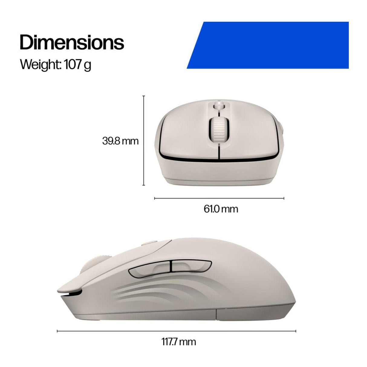 HP 400 Quiet Wireless Mouse - Black AZ7B2AA