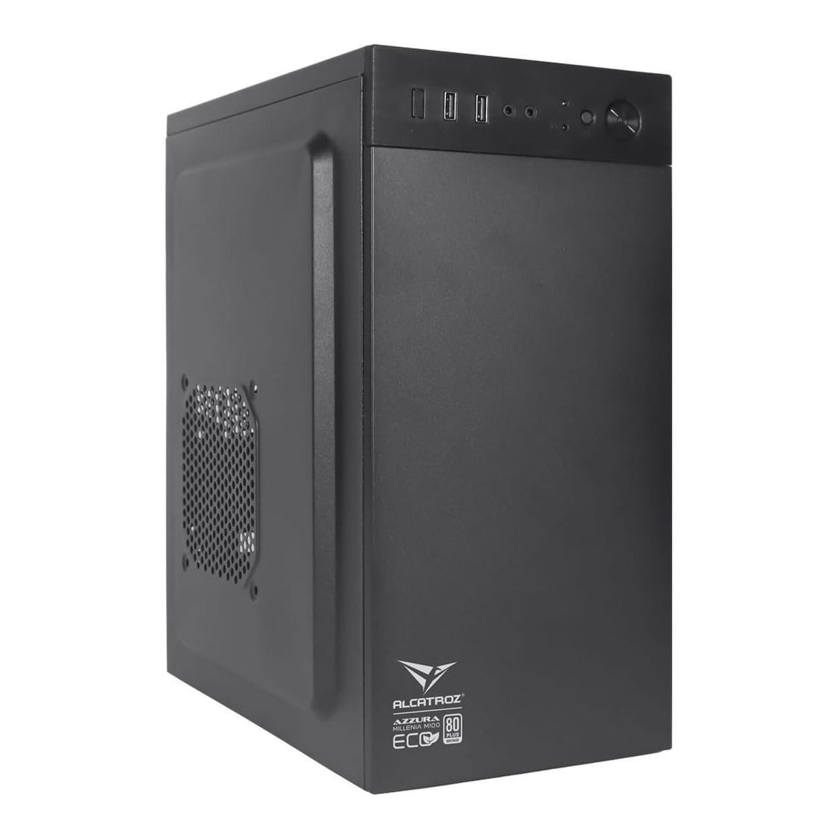 Alcatroz Azzura Millenia ECO M100 MicroATX PC Case with Voltron 250 S PSU AZZURAMECOM100