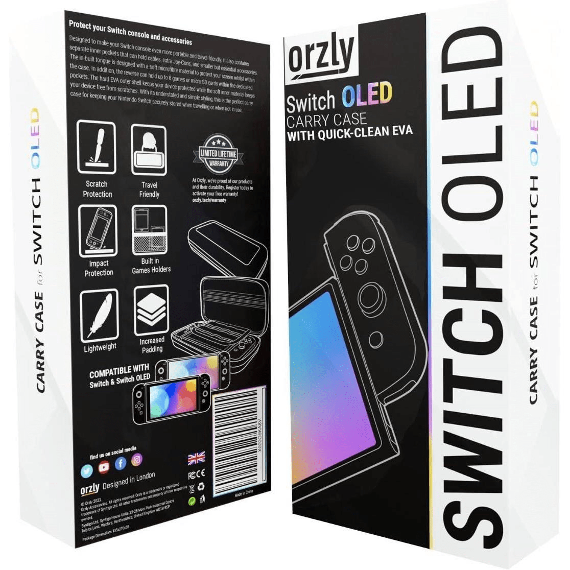 Orzly Carry Case for Nintendo Switch OLED Tanami Gift Box Edition B09NCDYZJC