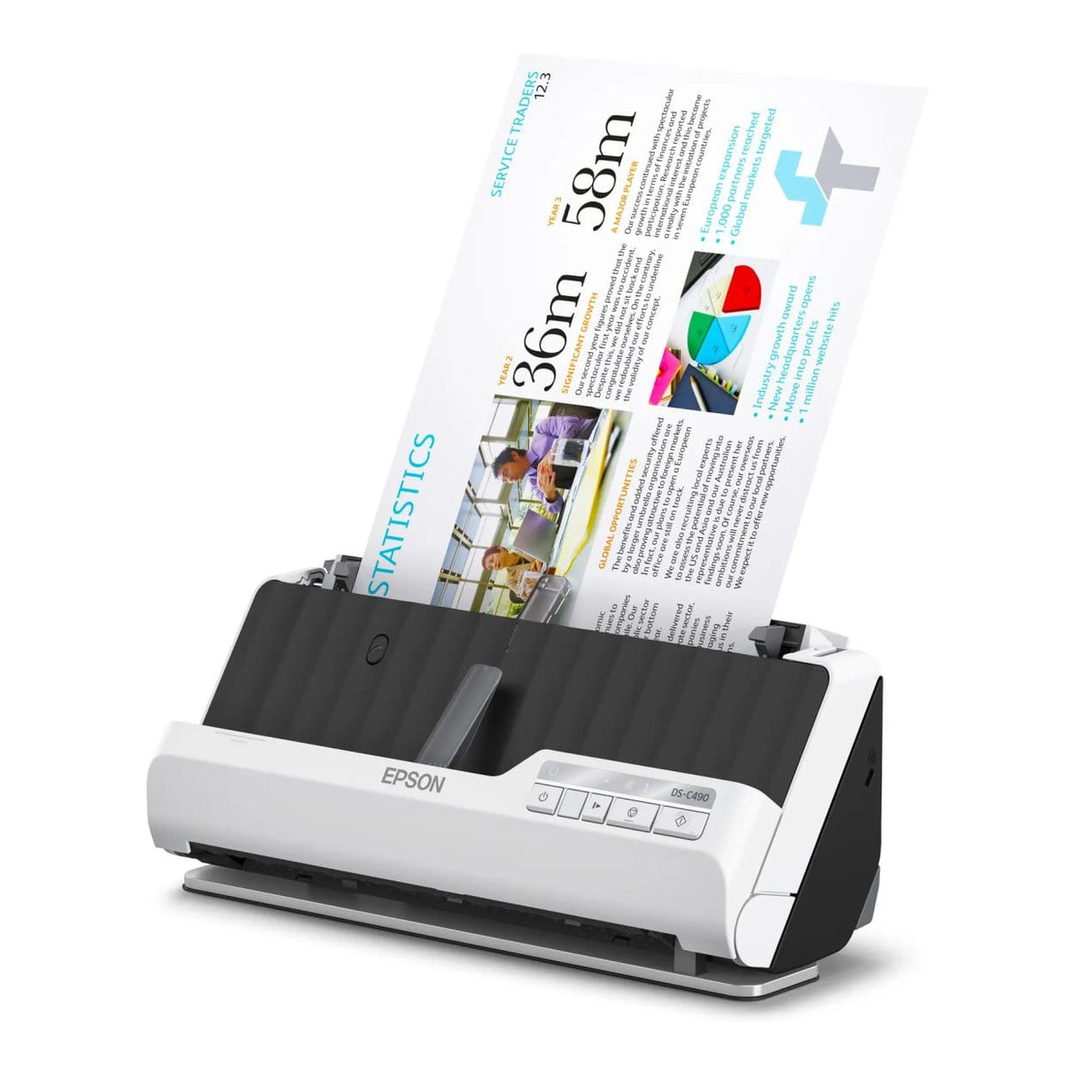 Epson DS-C490 A4 Compact Scanner B11B271402