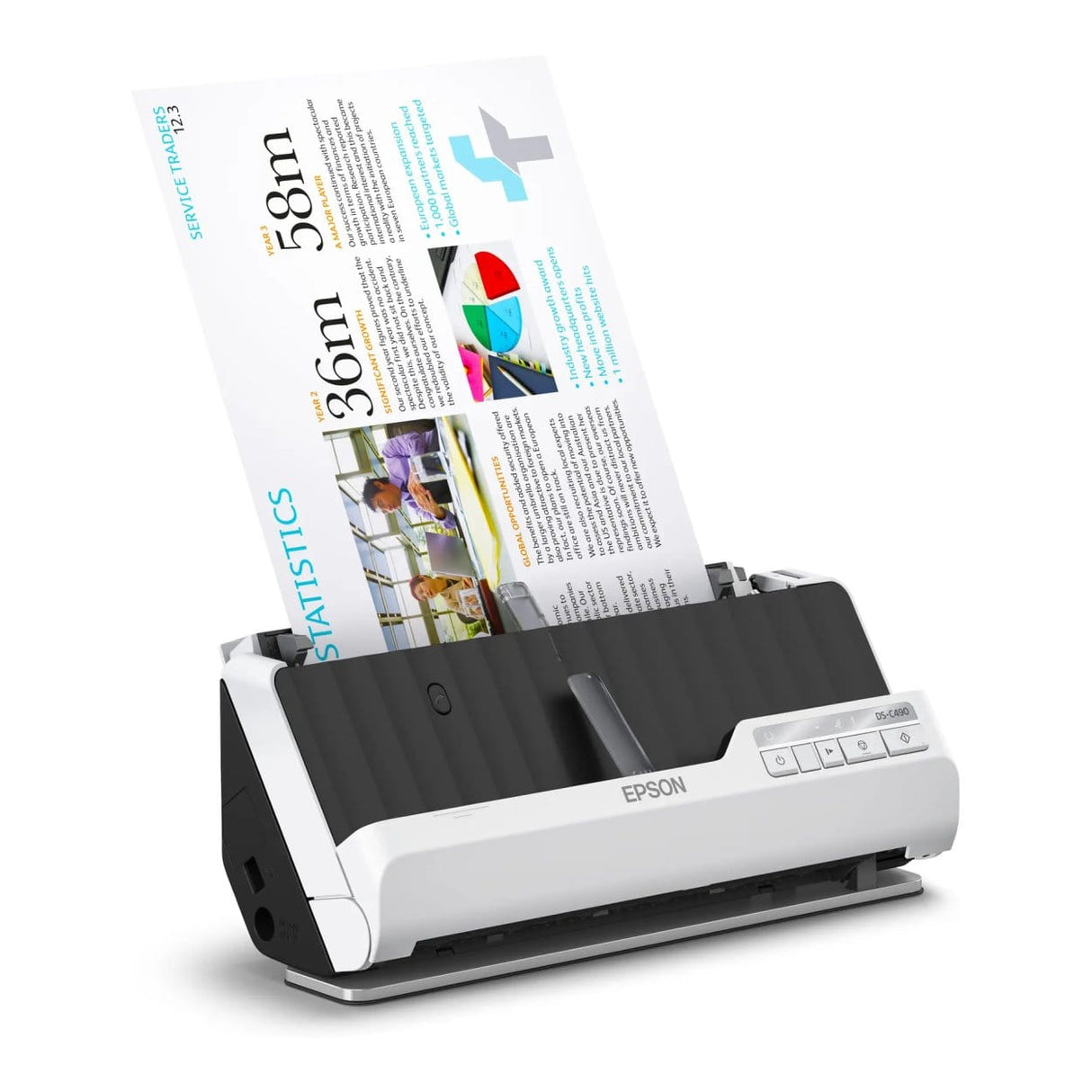 Epson DS-C490 A4 Compact Scanner B11B271402