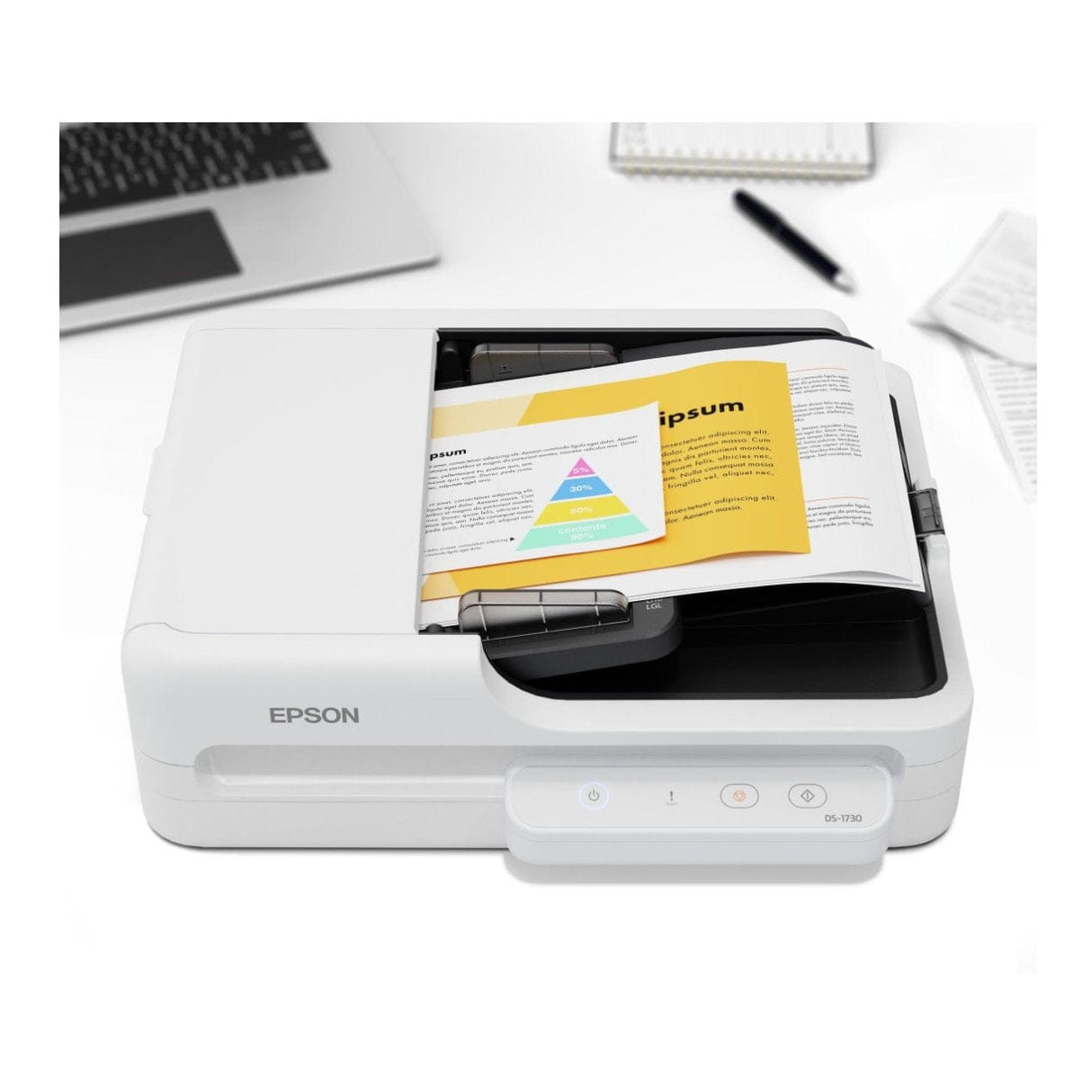 Epson WorkForce DS-1730 Duplex Flatbed Scanner B11B273402