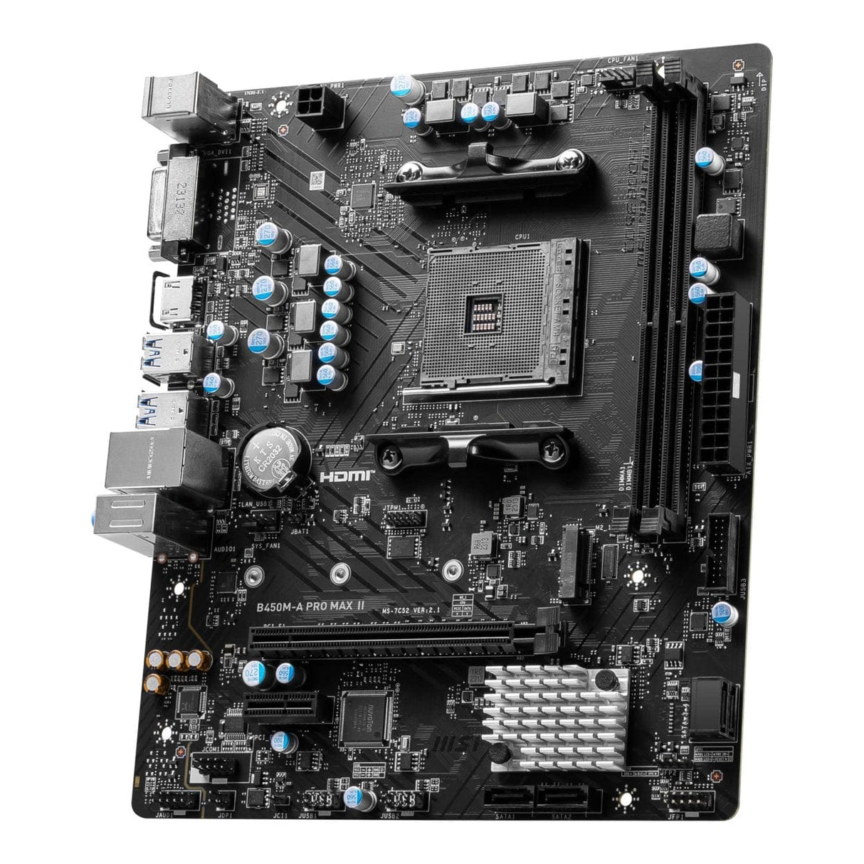 MSI B450M-A PRO MAX II AMD Socket AM4 Micro-ATX Motherboard