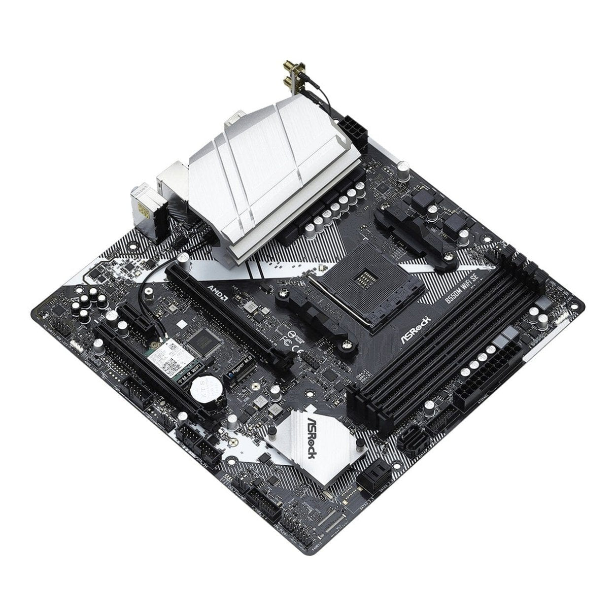 ASRock B550M Wi-Fi SE AMD Socket AM4 microATX Motherboard B550M-WIFI-SE