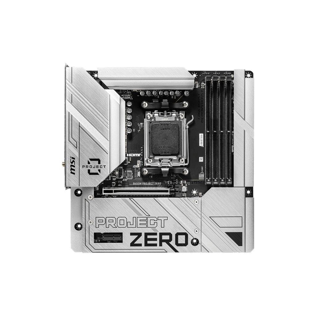 MSI B650M Project Zero AMD Socket AM5 micro ATX Motherboard
