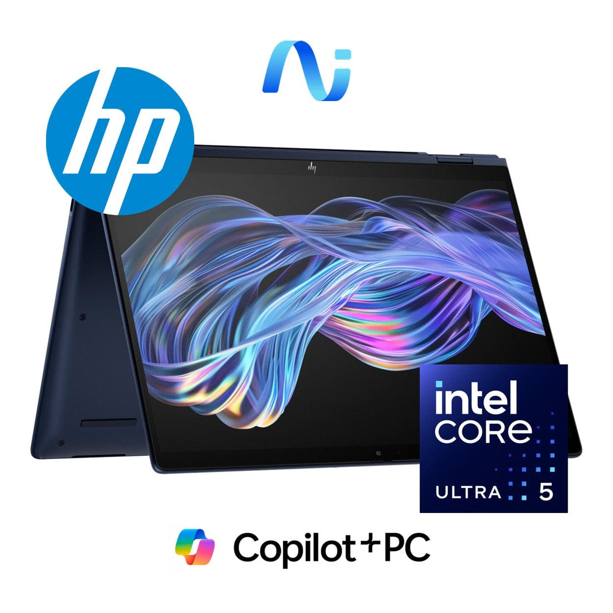 HP EliteBook X Flip G1i 14-inch WUXGA Next Gen AI 2-in-1 Laptop - Intel Core Ultra 5 226V 512GB SSD 16GB RAM Win 11 Pro Blue