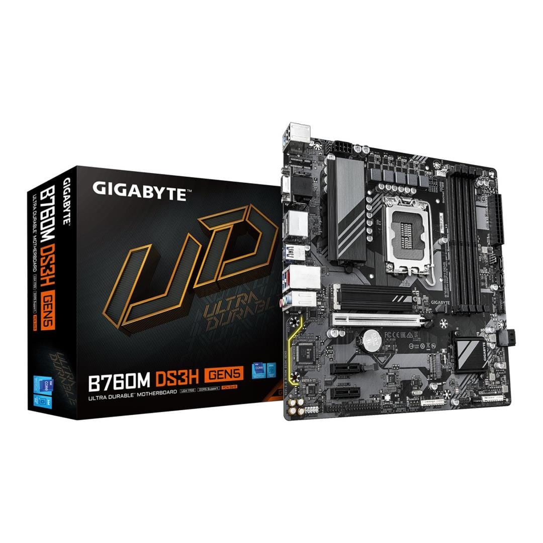 Gigabyte B760M DS3H Gen5 Intel LGA 1700 micro ATX Motherboard