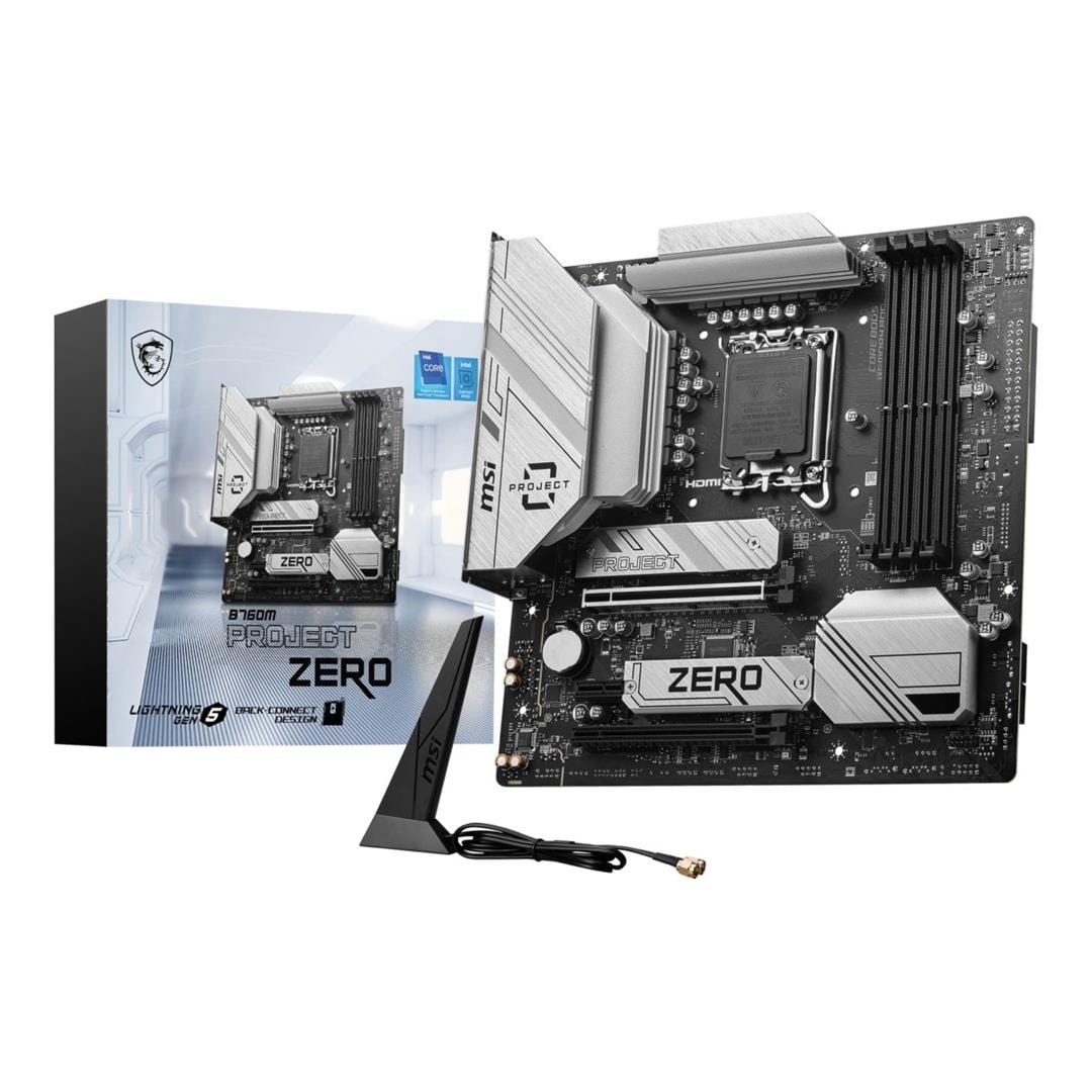 MSI B760M Project Zero Intel LGA 1700 micro ATX Motherboard