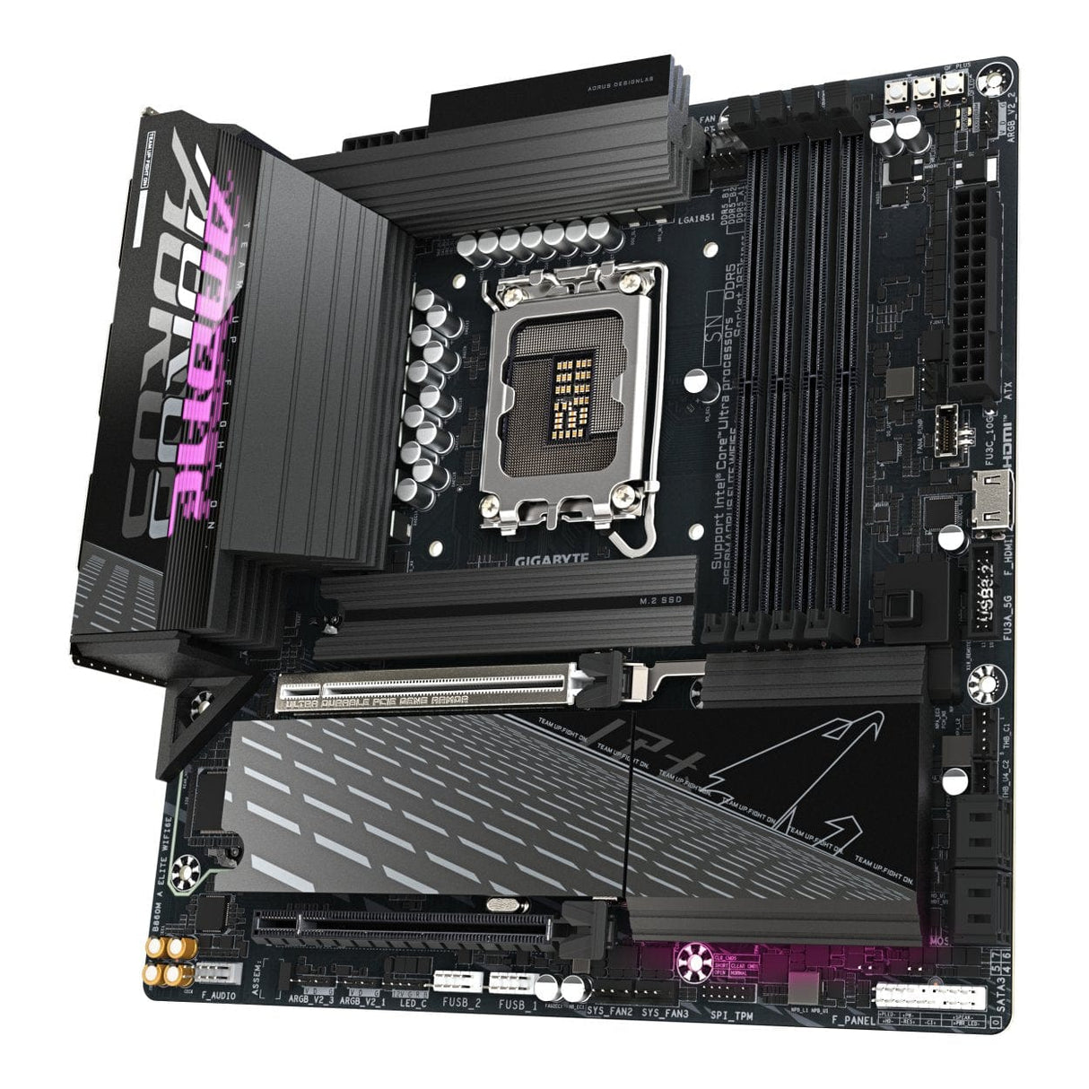 Gigabyte B840M AORUS Elite Wi-Fi 6E Intel LGA 1851 Micro-ATX Motherboard