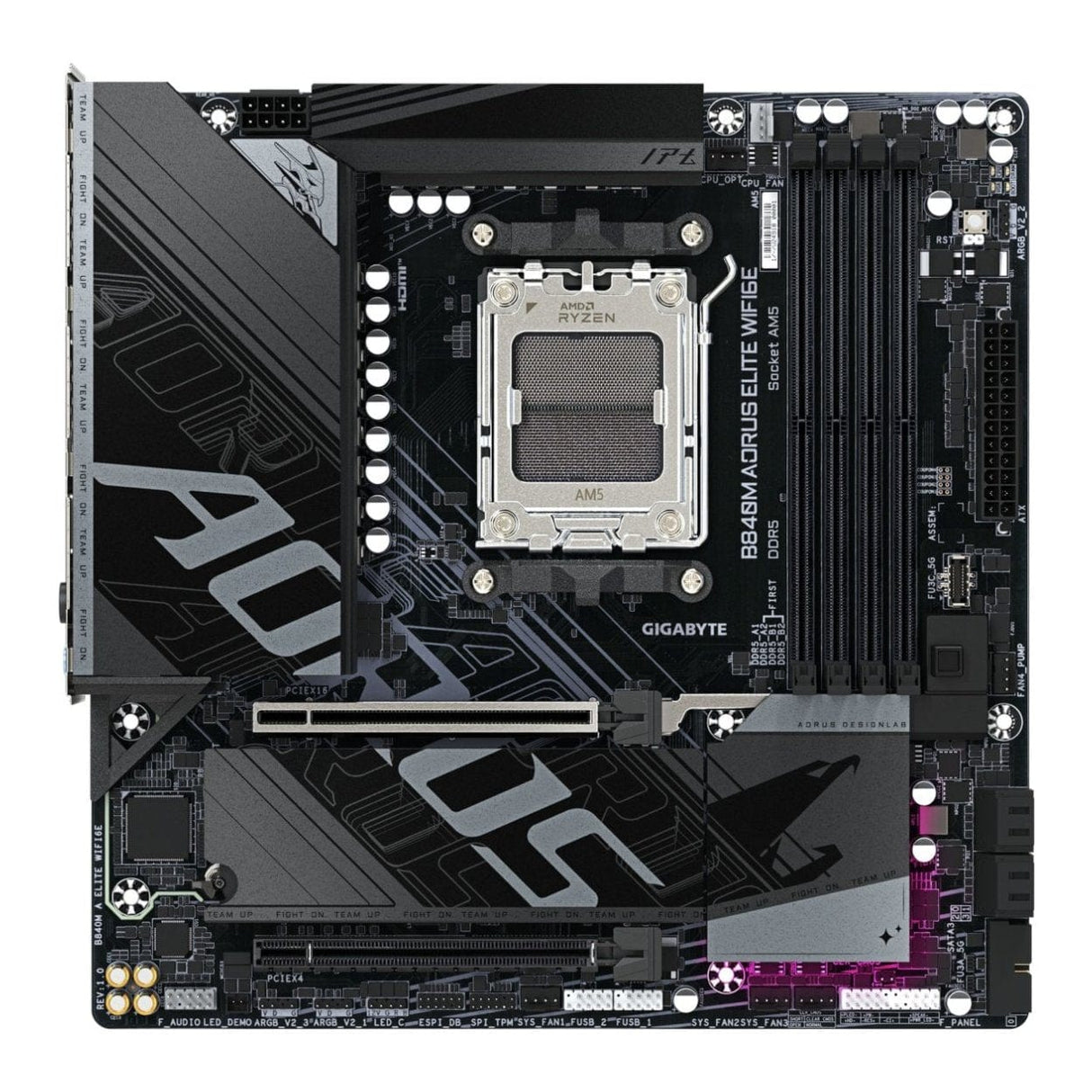 Gigabyte B840M AORUS Elite Wi-Fi 6E Intel LGA 1851 Micro-ATX Motherboard