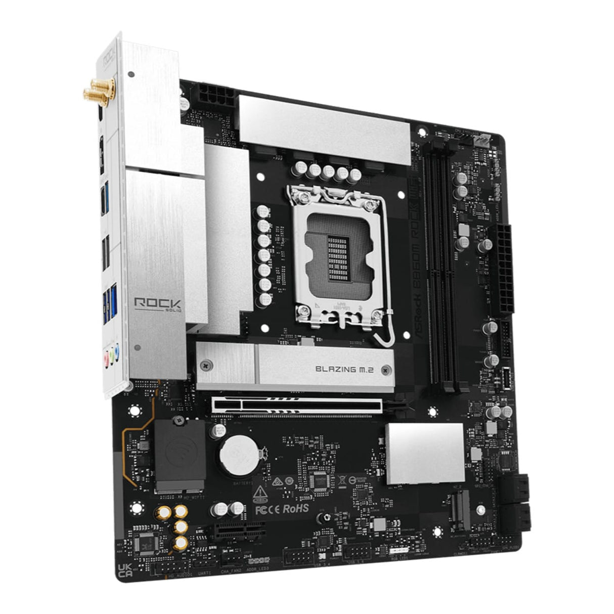 ASRock B860M Rock Gaming Wi-Fi Intel LGA1851 Micro-ATX Motherboard