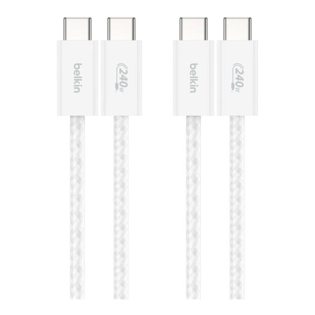 Belkin BoostCharge Type-C Male to Male USB Cable 1.5m White BBD009HQ05WH2PK