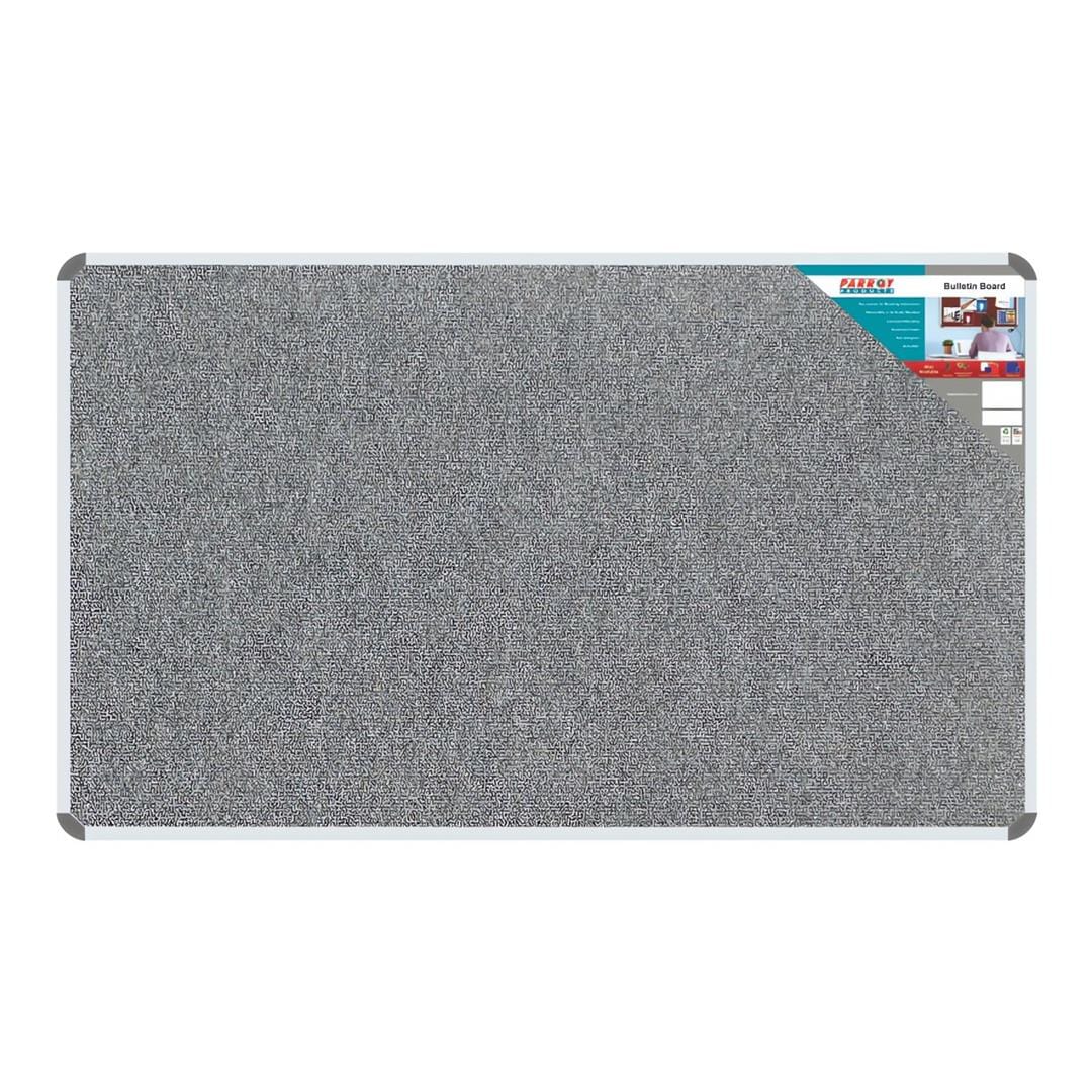 Parrot Bulletin Board Ribbed Aluminium Frame 1500x900mm Laurel BD0661X