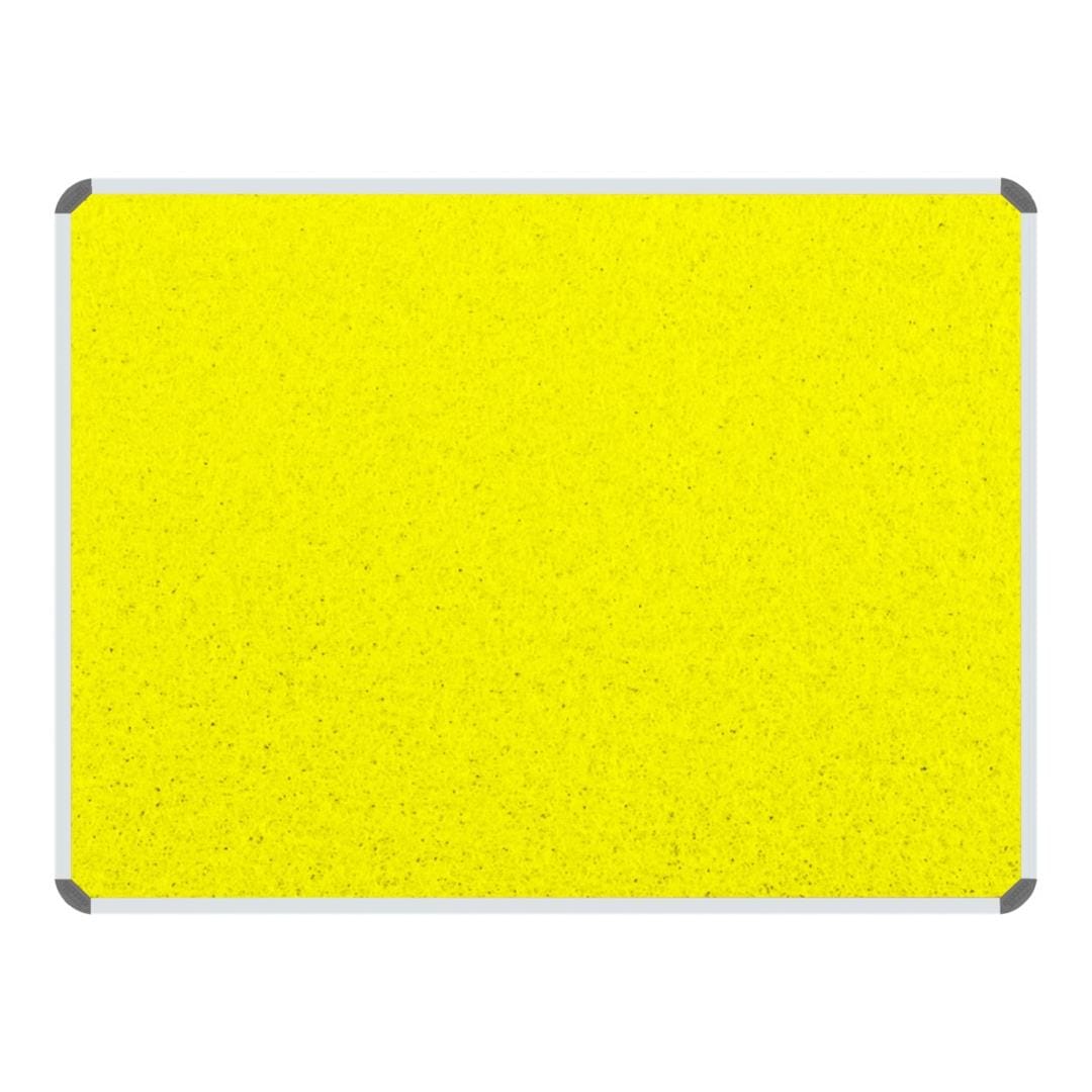 Parrot 1000mm × 1000mm Info Board with Aluminium Frame Yellow BD0744Y