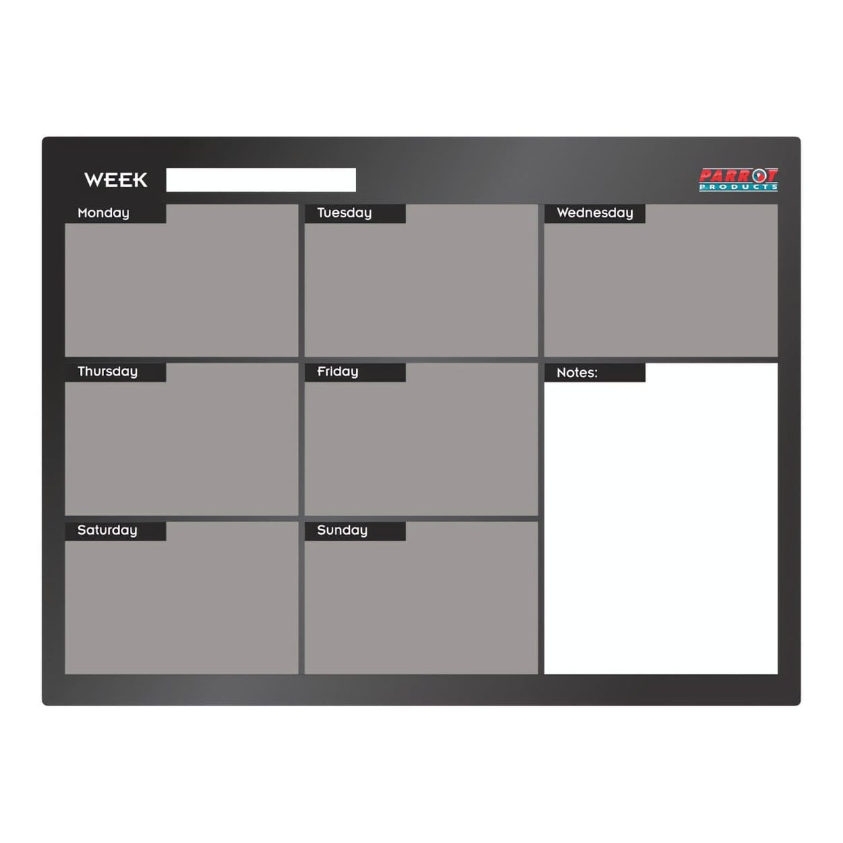 Parrot Cast Acrylic Weekly Planner Cast Acrylic 600x450mm BD7125