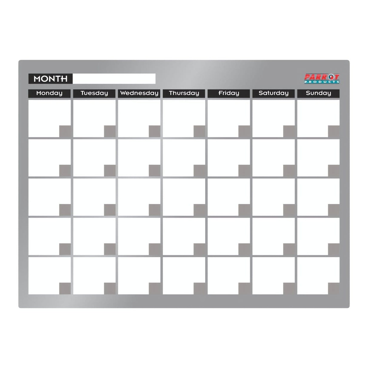 Parrot Cast Acrylic Monthly Planner Cast Acrylic 600x450mm BD7126