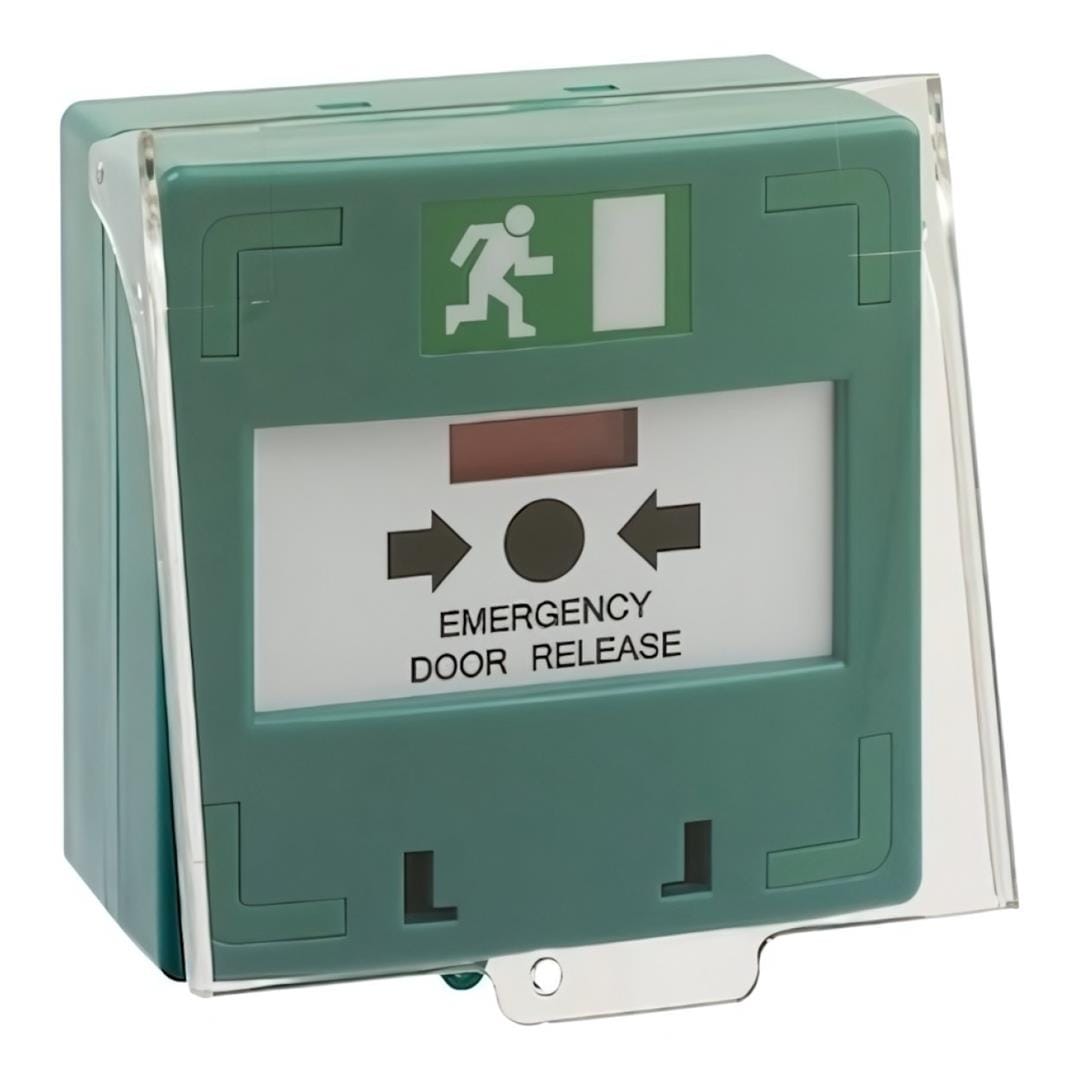 PinnSec Glass Green Resettable Emergency Break Glass Box BG-G1P-RS