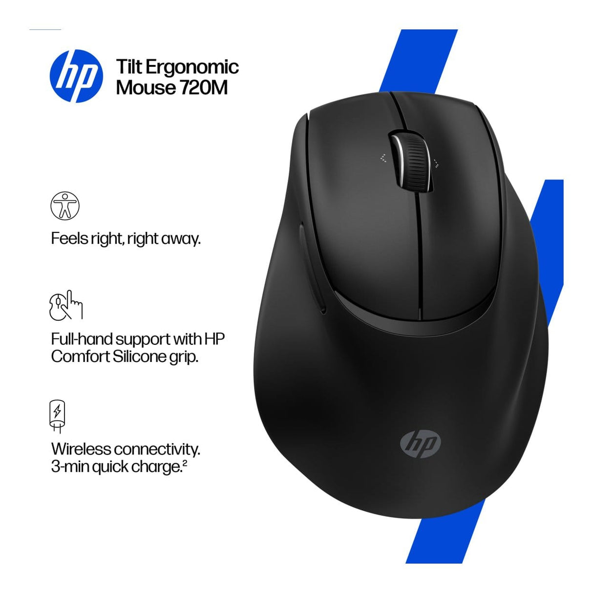 HP 720M Tilt Ergonomic Mouse BH0Z4AA