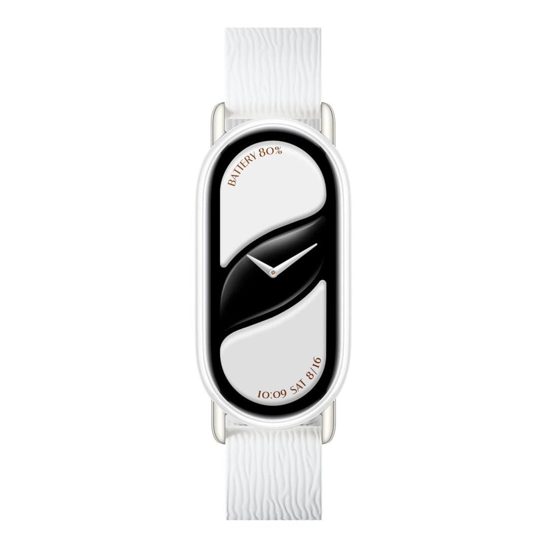 Xiaomi Smart Band 10 Magnetic Kona Leather Strap Glacier White BHR07Y8GL