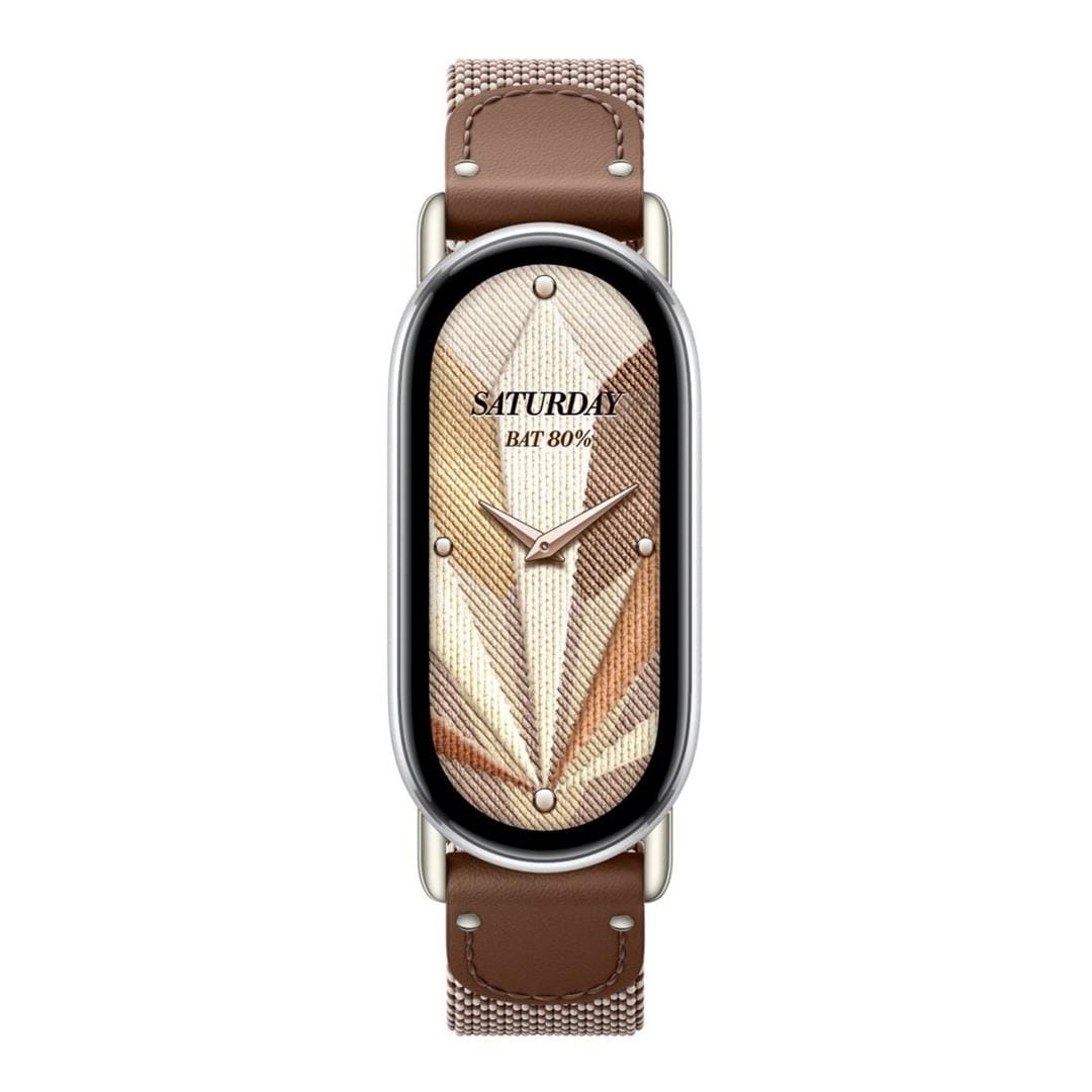 Xiaomi Smart Band 10 Knitted Silk Strap Feather Brown BHR07YJGL
