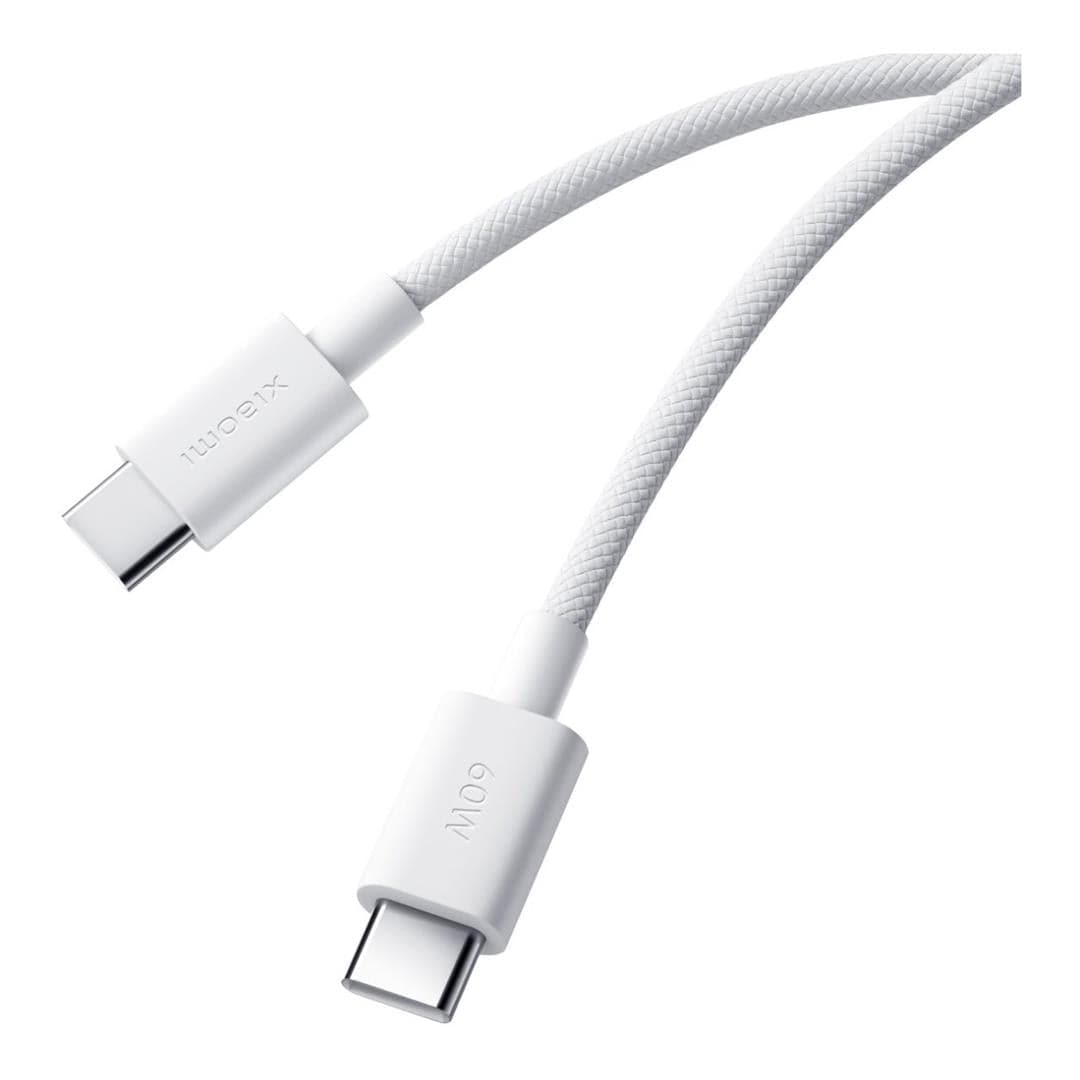 Xiaomi 1m 3A USB-C to USB-C Braided Cable White BHR0878GL