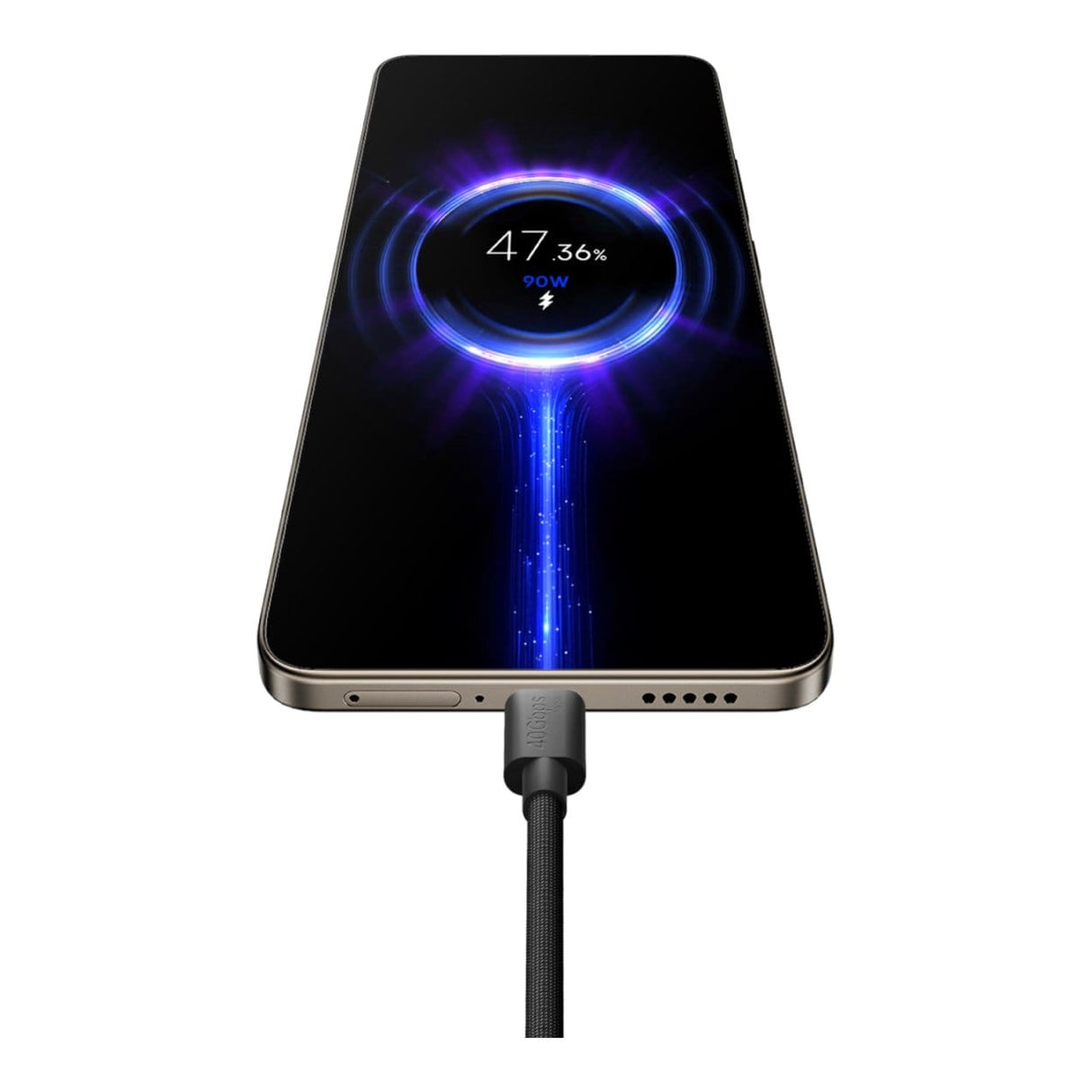 Xiaomi 1m USB4 6A USB-C To USB-C Braided Charging Cable Black BHR087BGL
