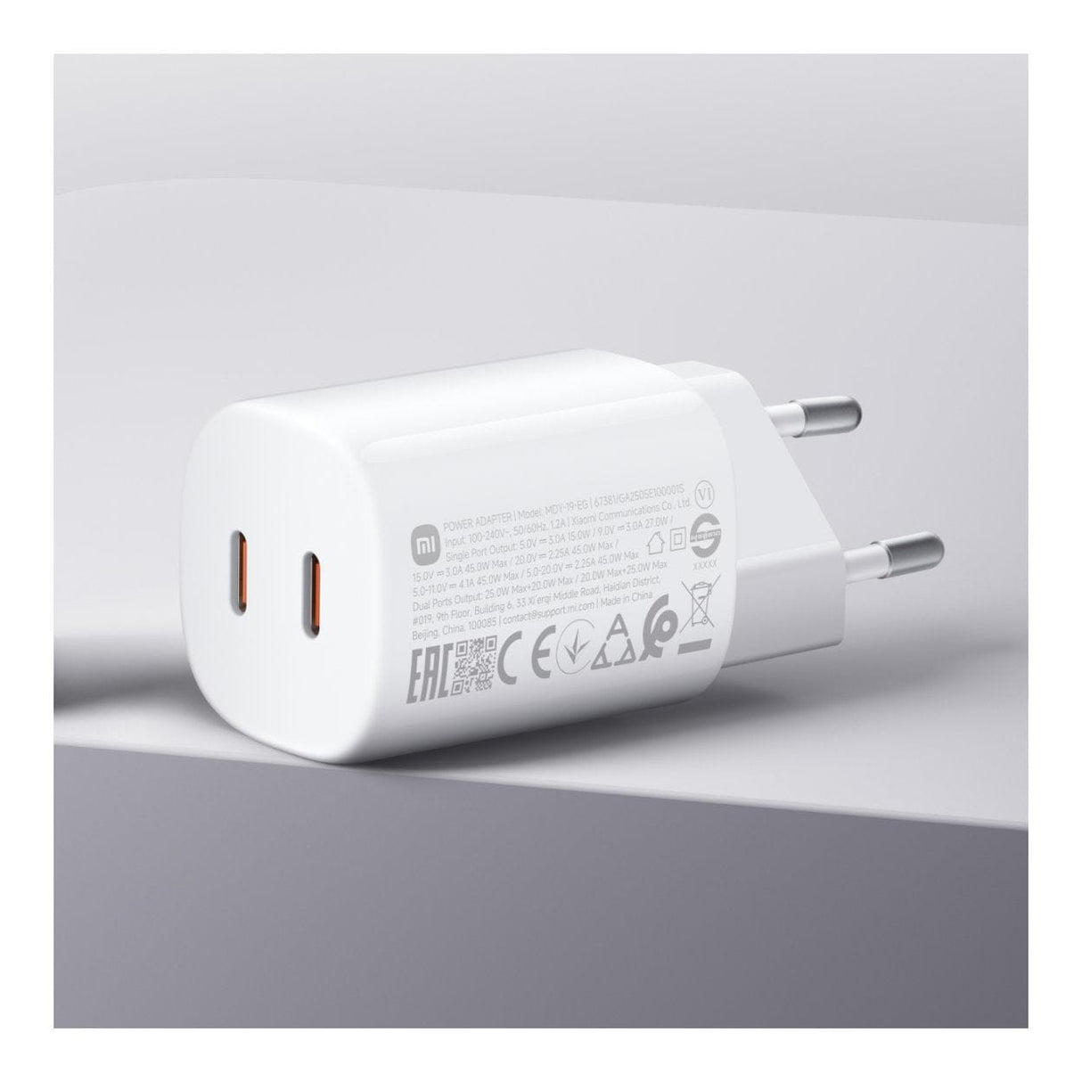 Xiaomi 45W Nano Turbo Power Indoor AC Fast Charger White BHR087OEU