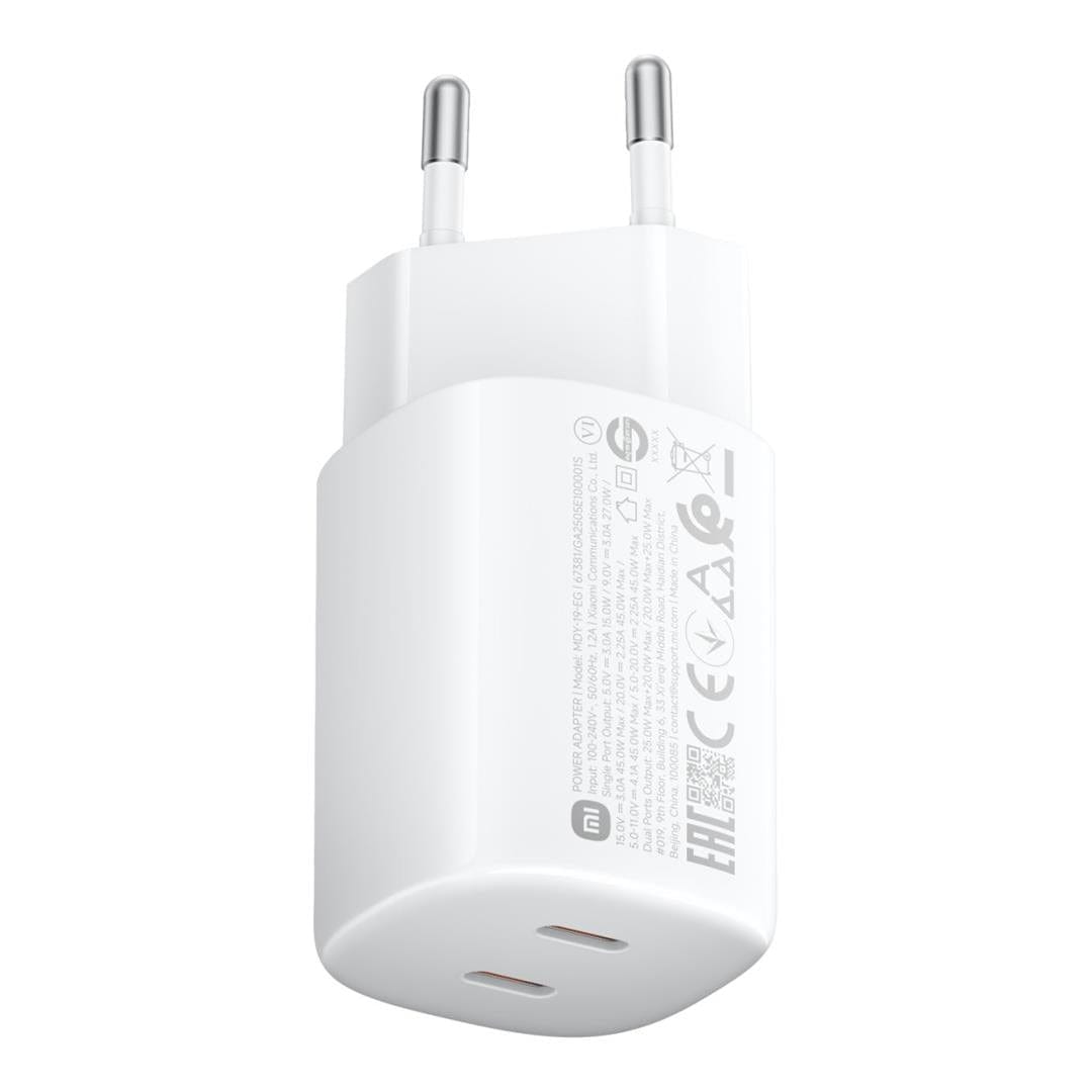 Xiaomi 45W Nano Turbo Power Indoor AC Fast Charger White BHR087OEU