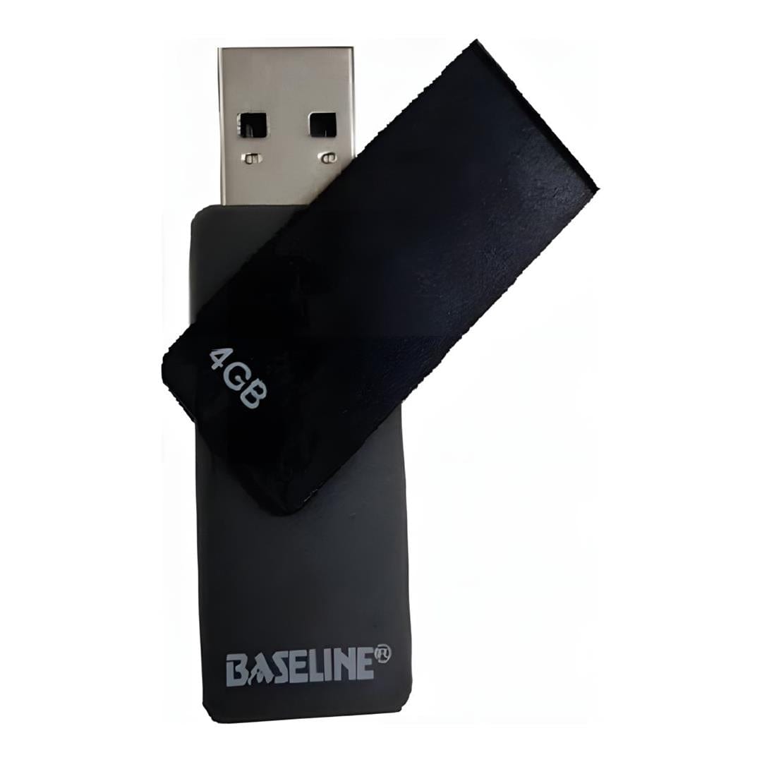 Baseline 4GB USB Type-A Flash Drive Black BL-USB4GB