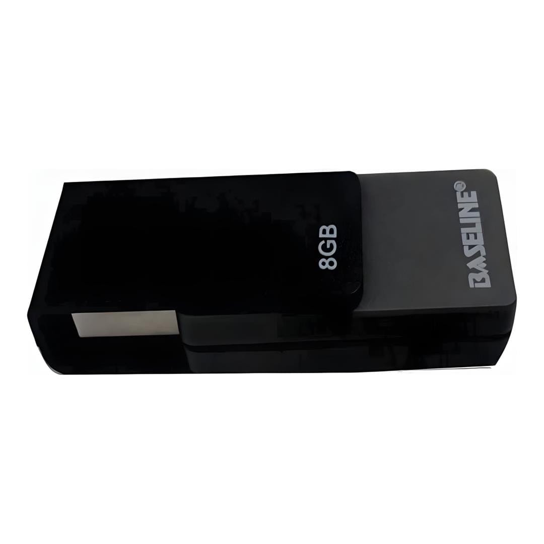 Baseline 8GB USB Type-A Flash Drive Black BL-USB8GB