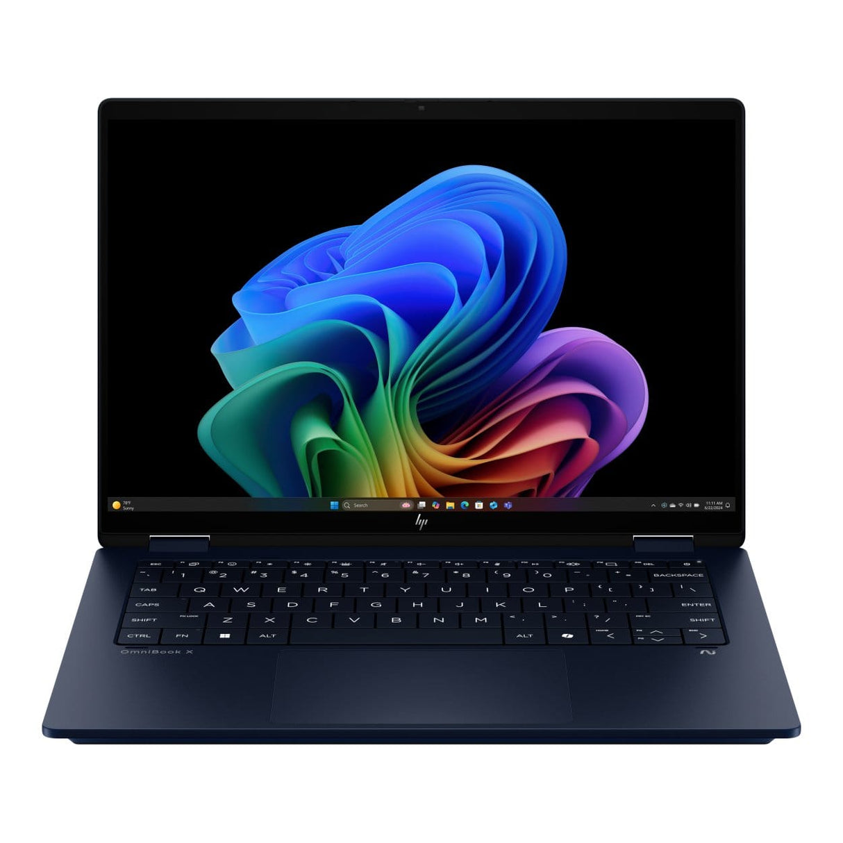 HP OmniBook X Flip 14-fm0007ni 14-inch 2K Next Gen AI 2-in-1 Laptop - Intel Core Ultra 7 256V 1TB SSD 16GB RAM Win 11 Home Atmospheric Blue