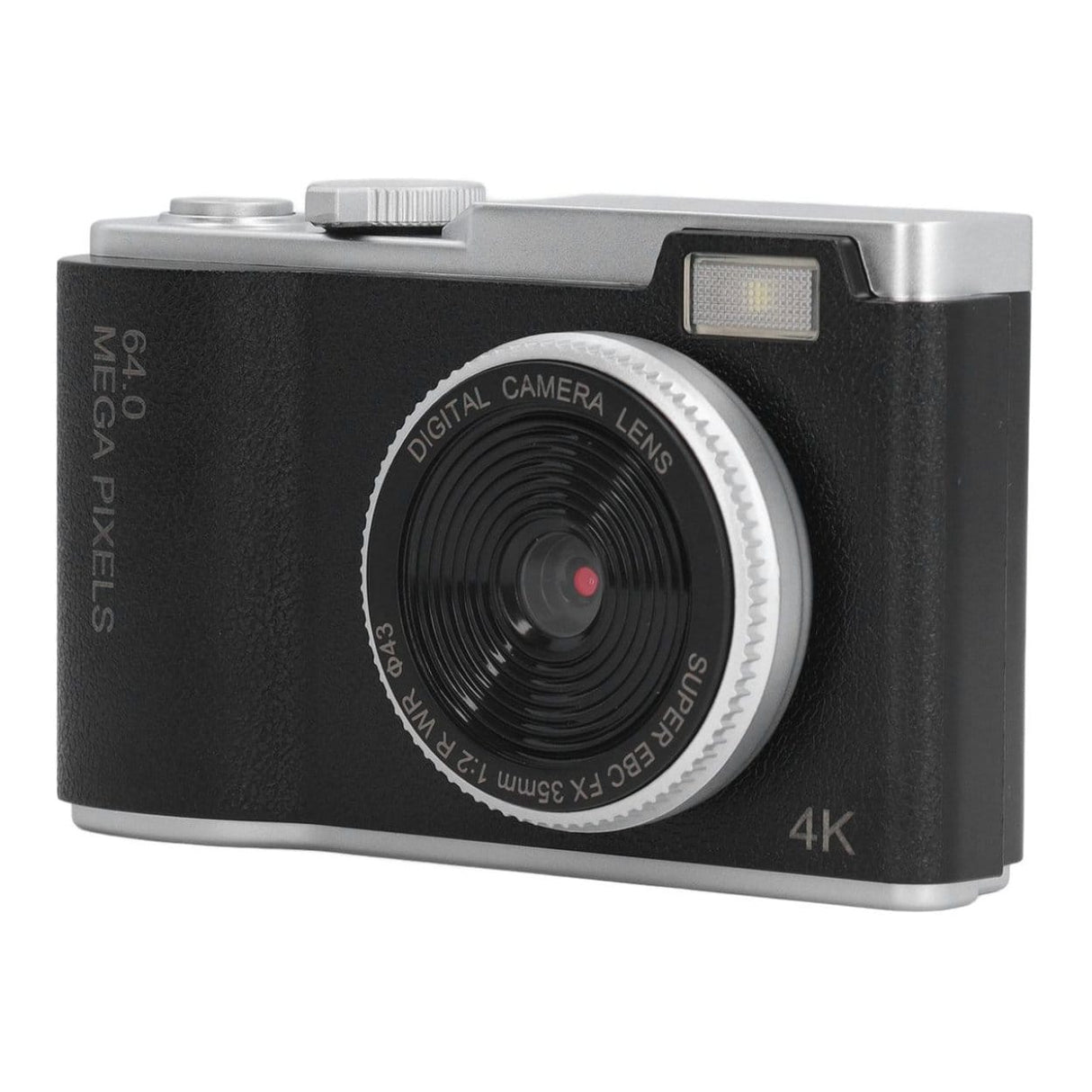 Compact 48MP 16X Zoom Digital Camera Black