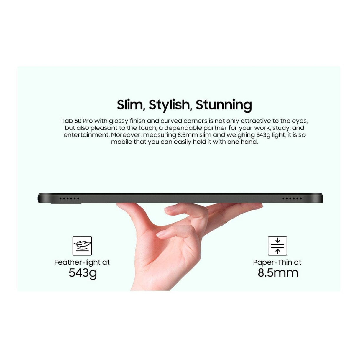 Blackview TAB 60 Pro 10.1-inch HD Tablet - Unisoc T606 128GB ROM 8GB RAM Android 15 Grey