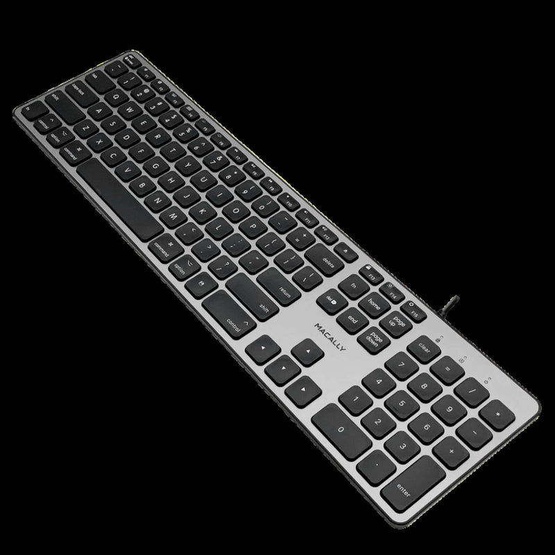 Macally Backlit USB-A Wired Keyboard for Mac BLSLIMKEYPROSG