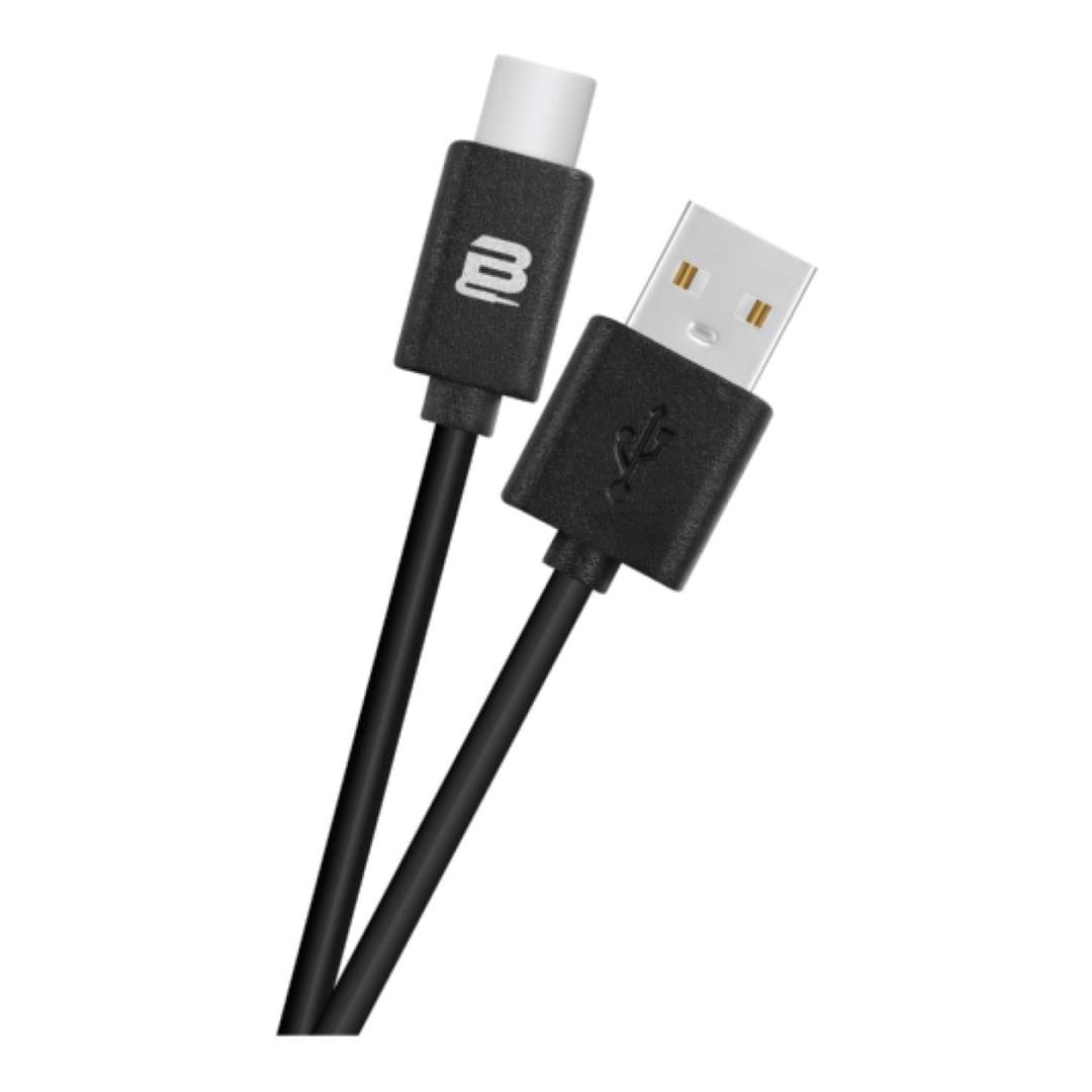 Bounce 1.2m Cord Series USB-A to USB-C Cable Black BO-20006-BK(V1)