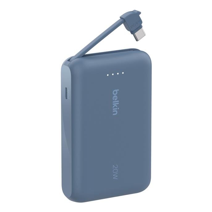 Belkin BoostCharge 10 000 mAh with USB-C Cable and Port Power Bank Blue BPB021HQBL