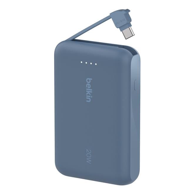 Belkin BoostCharge 10 000 mAh with USB-C Cable and Port Power Bank Blue BPB021HQBL