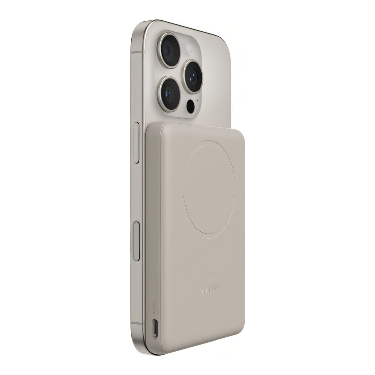Belkin BoostCharge 5000mAh Slim Magnetic Power Bank - Sand BPD020HQSA