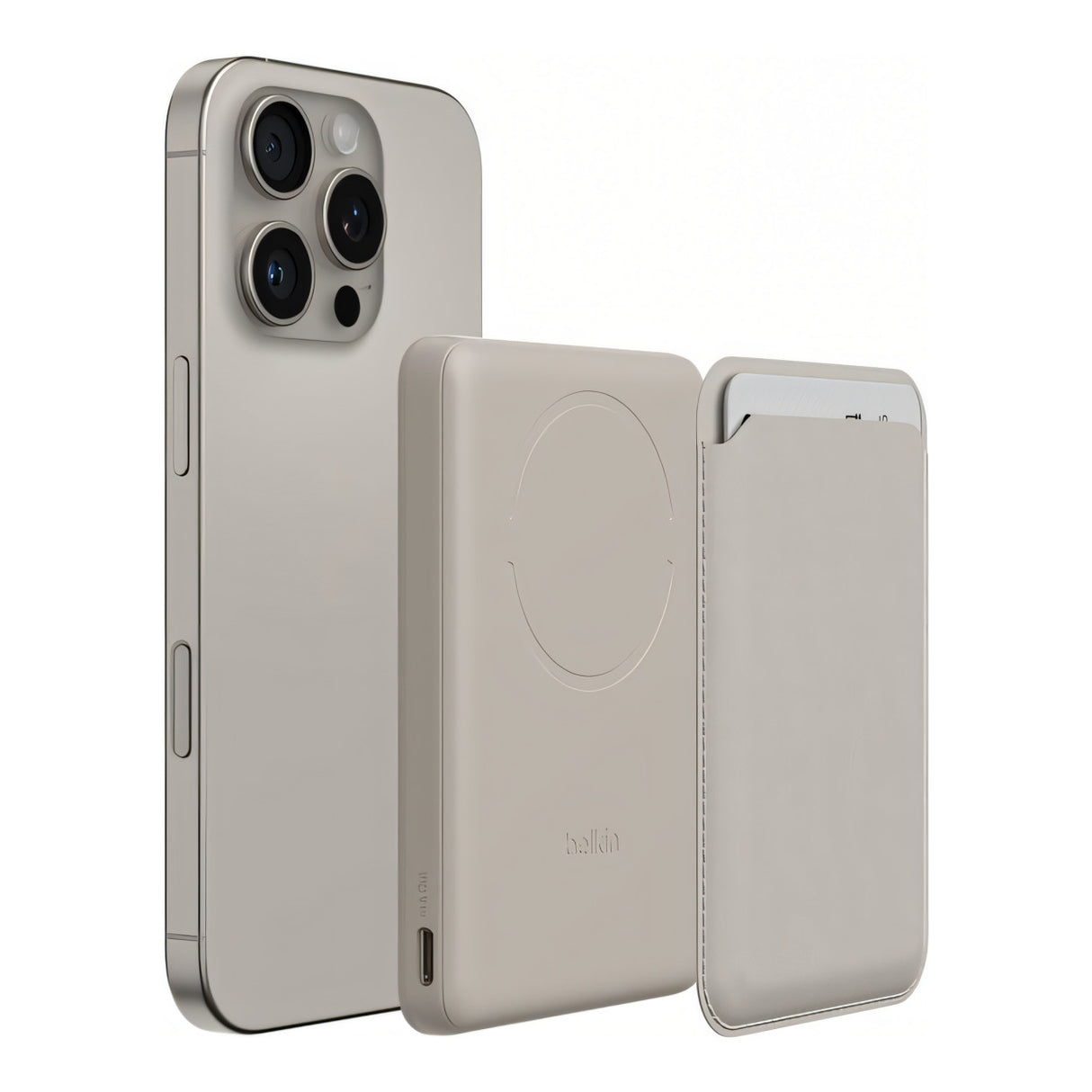 Belkin BoostCharge 5000mAh Slim Magnetic Power Bank - Sand BPD020HQSA