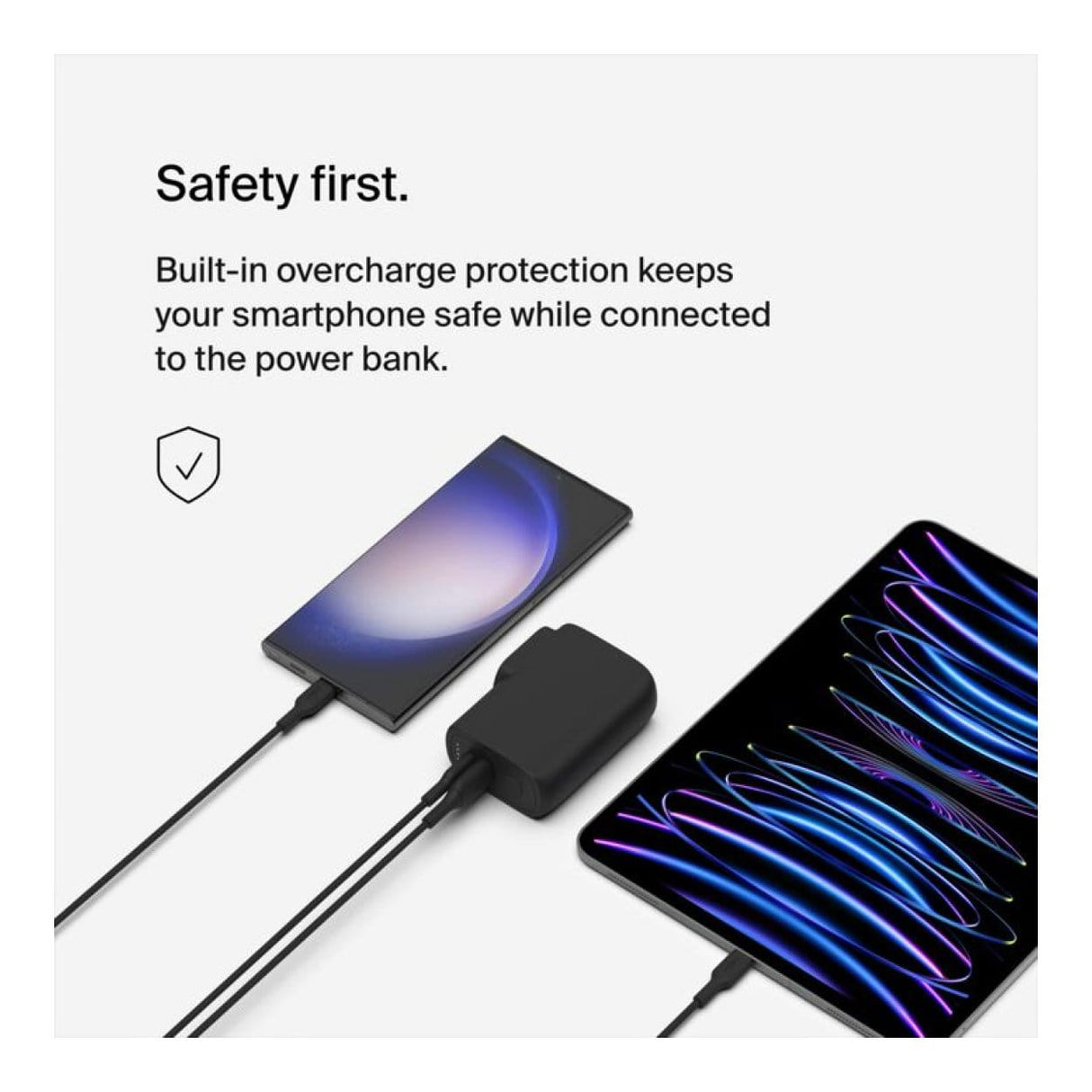 Belkin BoostCharge Hybrid 25W Wall Charger with 5000mAh Powerbank BPZ003BT1MBK-B6